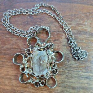 Dansk Smykkekunst Denmark Silver Statement Necklace